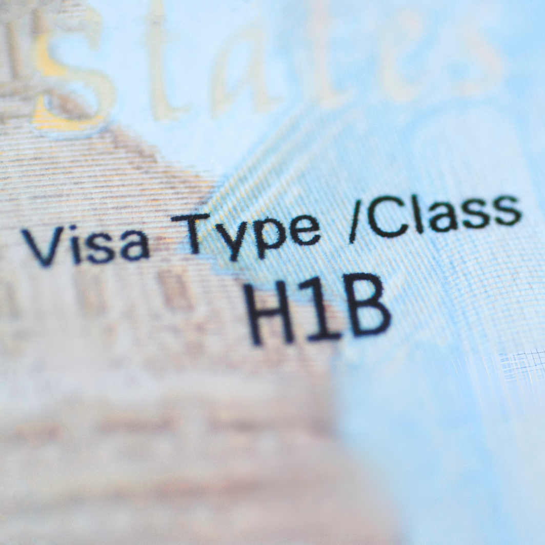 Infographic summarizing recent H-1B updates